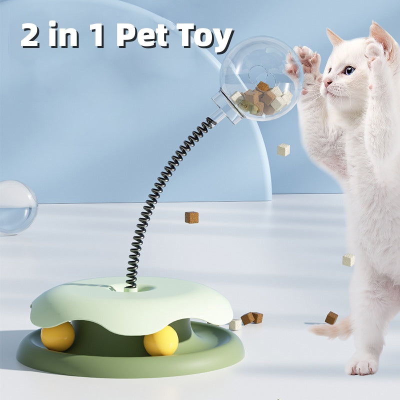 Treat & Play: Cat Turntable Ball – Purrfection in Motion!