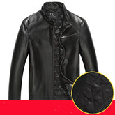 Men's leather leather jacket