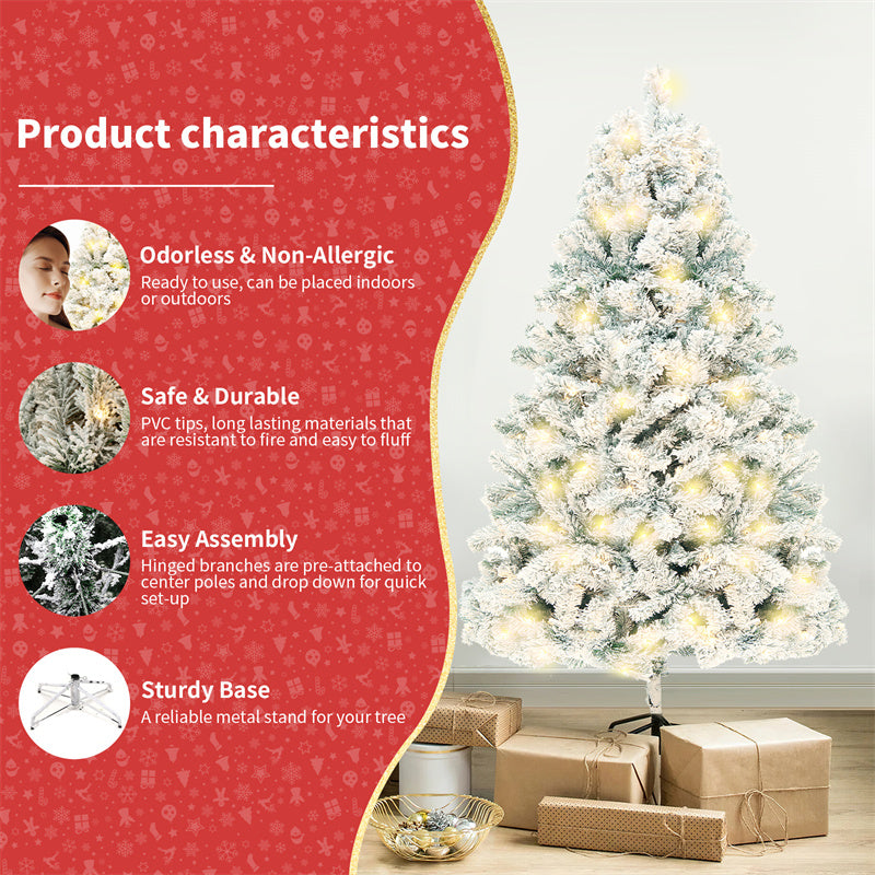 Snow-Kissed Splendor: Shop G's Artificial Snow Christmas Tree