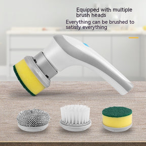 Spin & Shine: 4-in-1 Electric Cleaning Brush - Effortless Sparkle Anywhere!