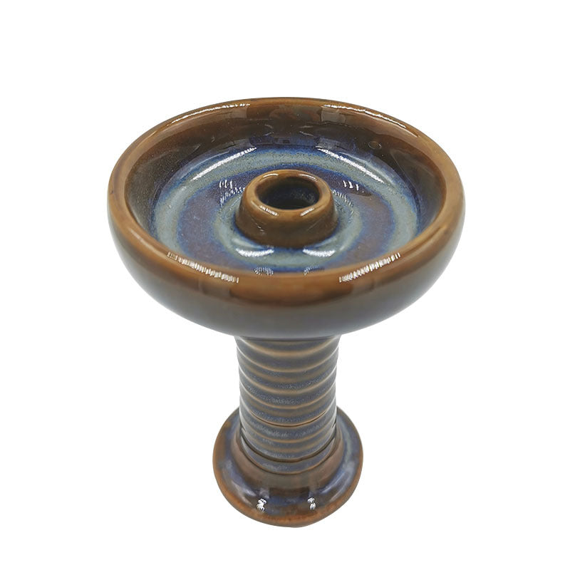 Hookah Accessories Single Hole Glazed Ceramic Smoke Pot