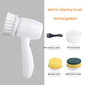 Spin & Shine: 4-in-1 Electric Cleaning Brush - Effortless Sparkle Anywhere!