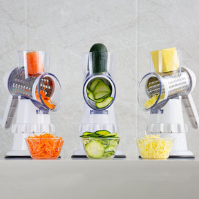 Slice, Grate, and Chop with Ease: The Ultimate 3-in-1 Vegetable Slicer