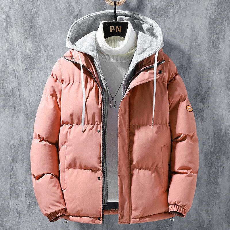 Windproof Chic: Men's Winter Hooded Jacket