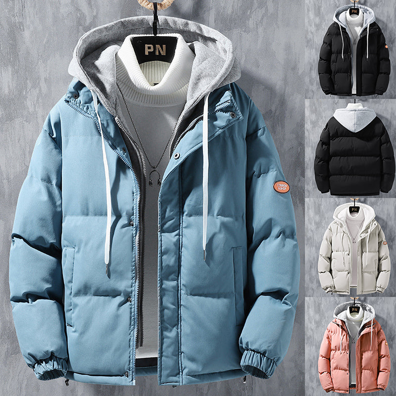 Winter Warrior: Stylish & Windproof Hooded Jacket for Men