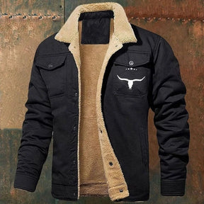 Men's Fleece-lined Cotton Casual Jacket