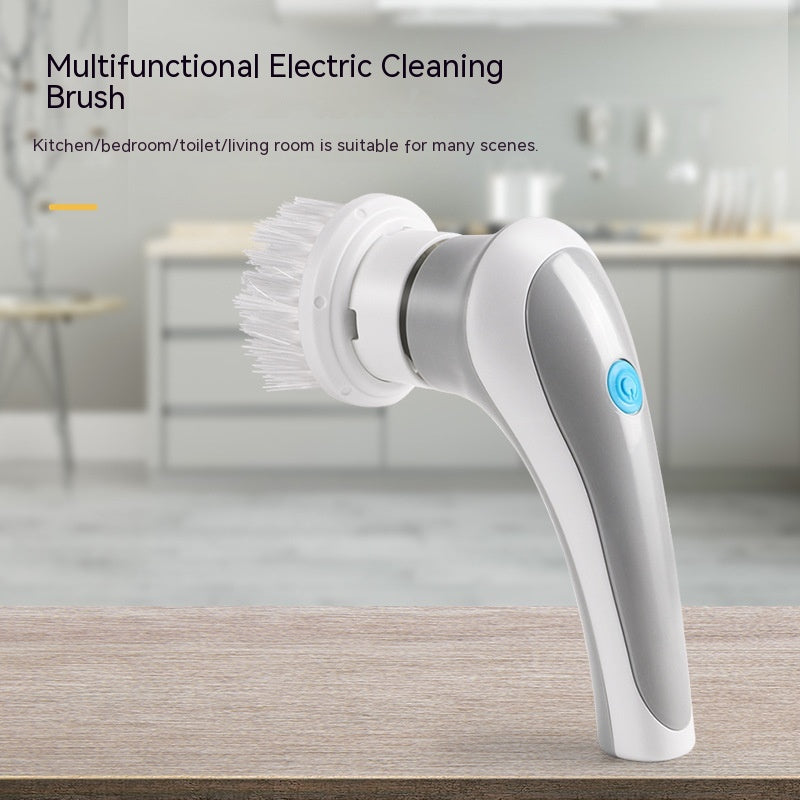 Spin & Shine: 4-in-1 Electric Cleaning Brush - Effortless Sparkle Anywhere!